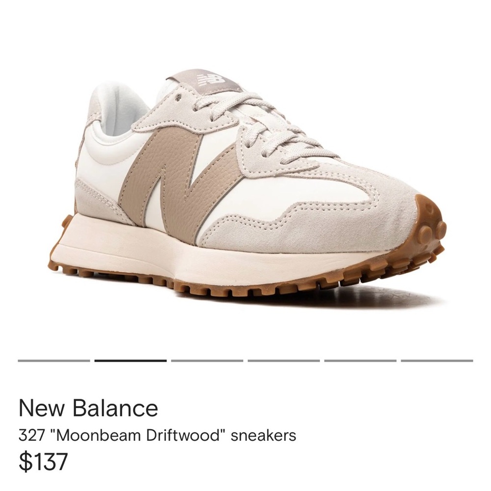 New Balance 327 light brown / beige sneakers